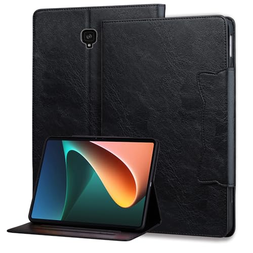 Mldjomid Funda para Tableta Samsung Galaxy Tab S4 10.5 Pulgadas 2018 (SM T830/T835) Funda Protectora, Funda de Cuero PU con Ranura para Tarjetas y función de Soporte Flip Case Cover   Negro