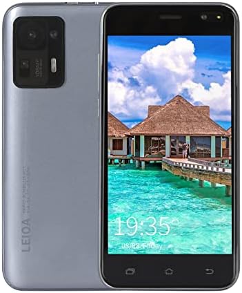 Unlocked Smartphones, Android Smart Phone HD Full Screen Phone, Dual SIM Unlocked Cell Phone, 5.0-inch Touch Screen Mobile Cell Phone, 2200mAh Battery, 512MB+4G RAM (Gray)
