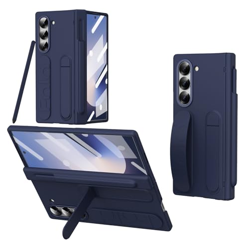 Coque Samsung Z Fold 6 antichoc haut de gamme en finition bleue mate