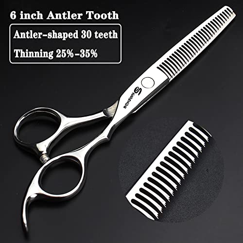6-inch Ultra-Thin Hair thinning Scissors Personality Design Aesthetic Hair Studio Professional Hairdresser Dedicated thinning Scissors(6-inch thinning Shears-F) - Image 2