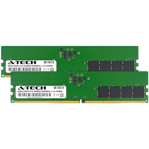 Image of A-Tech 32GB Kit (2x16GB) RAM for ASUS ROG Strix B760-I Gaming WiFi, B660-I Gaming WiFi Motherboard | DDR5 5600MHz PC5-44800 DIMM 1.1V 288-Pin Non-ECC UDIMM Memory Upgrade