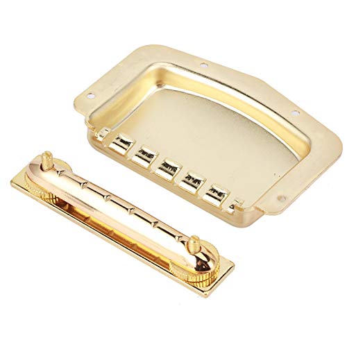 Pont de cordier de guitare Pont de cordier Archtop réglable Durable pour pont de guitare électrique(Golden) - Les Beatles, Paul McCartney, John Lennon, RIngo Starr, George Harrison Pont de cordier de guitare Pont de cordier Archtop réglable Durable pour pont de guitare électrique(Golden) – Image 7