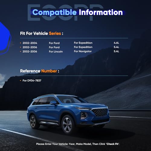 Image of Front Brake Pads,ECCPP Ceramic Brake Pad Sets For Ford For Expedition 02-06 | For Lincoln For Navigator 2002 2003 2004 2005 2006 D934-7837;4pcs;w /Hardware