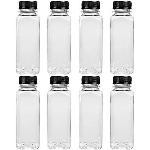 8x Transparente Wasserflaschen 765 Ml – Mit Edelstahldeckel, Wiederverwendbar, Für Saft & Smoothies