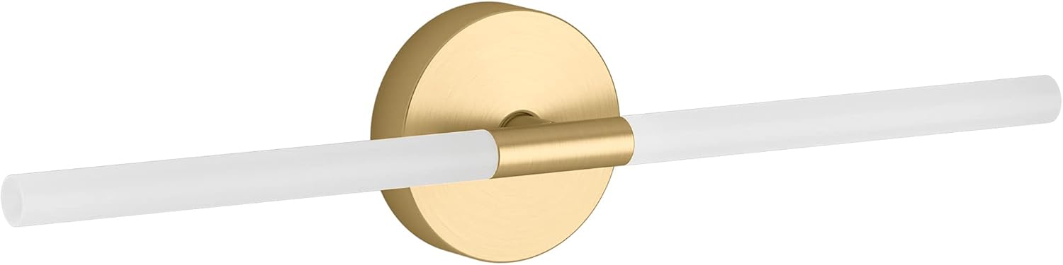 Kohler 23464-SCLED-2GL Components Wall Sconce, Brushed Moderne Brass