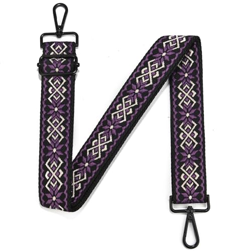Image of Crossbody Straps for Purses Silver Hardware Purse Strap Wide Shoulder Strap Adjustable Replacement