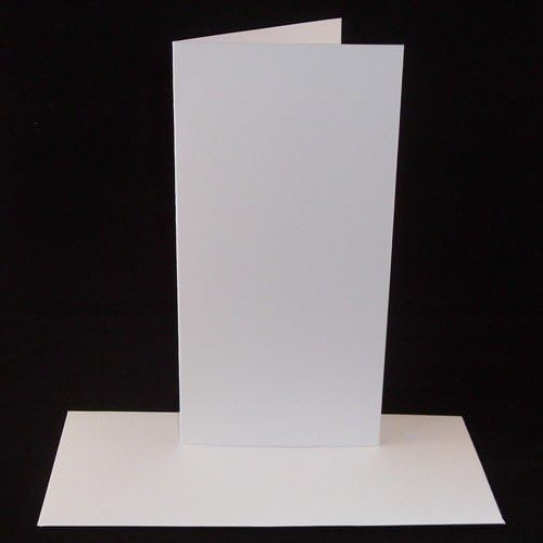 50 Pack DL White Card Blanks & Envelopes UK Card Crafts Amazon.co