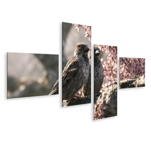 Tableau sur toile oiseau romantique islandburner pour habiller un mur vide