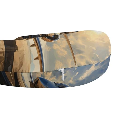 Almohada viscoelástica 30 cm x 25 cm ajustable para viaje miniatura 4