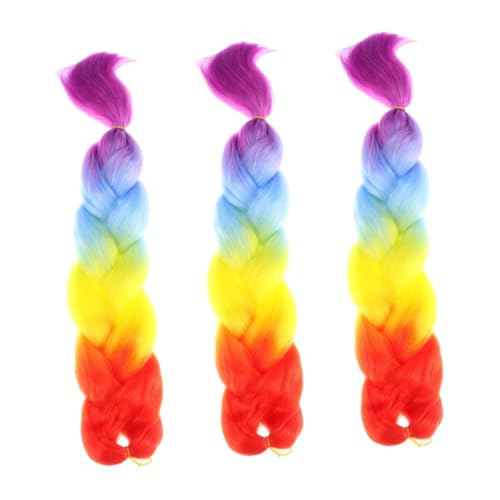 Tresse à poney dégradée colorée pour ajouter du volume avec extension de cheveux longue et longue