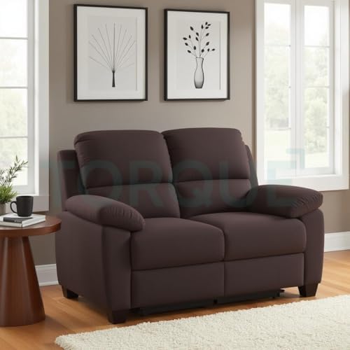 Image of Torque - Jett 3+2+1 Seater Fabric Sofa Set for Living Room (Brown) | Modern Sofa Set 6 Seater | Corner for Bedroom House Gift | 1 Year Warranty