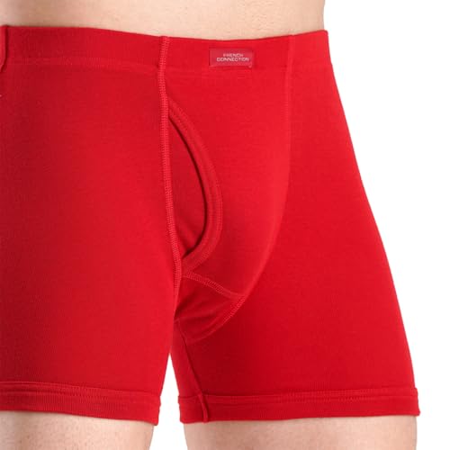 Image of French Connection Regal Oxford,Men's Long Trunks Pack of 2