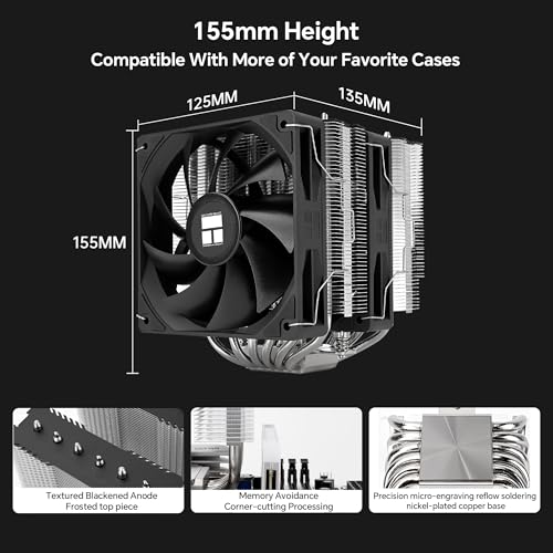 Image of Thermalright Peerless Assassin 120 SE V2 CPU Cooler, Dual Tower, 1850RPM | 6 Heat Pipes, Dual 120mm PWM Fans, for AMD AM4 /AM5 and Intel LGA1851 /1700