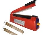 Impulse Heat Sealer Manual Bags Sealer Heat Sealing Machine 8 Inch Impulse Sealer Machine for Plastic Bags PE PP Bags with Extra Replace Element Grip (8)
