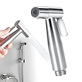 AHRITA Grifo Bidet para WC de Mano, Ducha Bidet para Inodoro de Acero Inoxidable