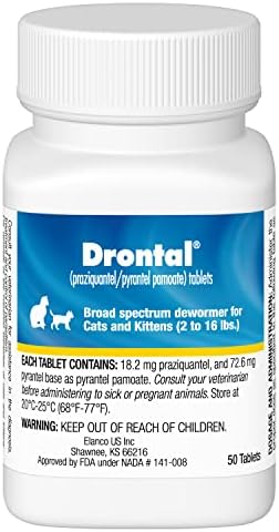 Drontal Broad Spectrum Dewormer, 50 Tablets