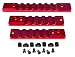 PRESMA Single Picatinny Rail Section Kit M-LOK Style Slots, 3 Piece Red