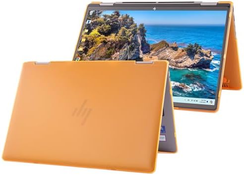 Hard Case ONLY Compatible for 2024~2025 14" HP Envy x360 14-FAxxxx / 14-FCxxxx 2in1 Convertible Laptop PC(NOT Fitting Any Other HP Models) - Orange