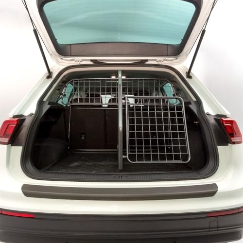 Travall Hundegitter Trenngitter & Heckgitter Set Für Toyota RAV4 (2018-) Fahrzeugspezifischer Hundeschutzgitter & Gepäckbarriere, Einfache Montage Hundetransport und Gepäckschutz 50/50