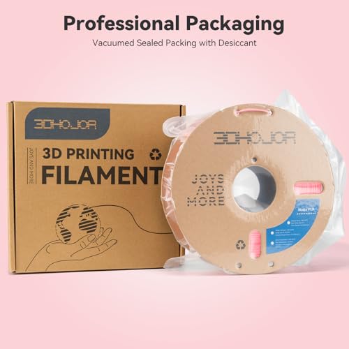 Image of 3DHoJor Matte PLA Filament 1.75mm, Upgrade 1kg Cardboard Spool PLA Filament 1.75 PLA 3D Printing Filament, Print with Most 3D Printers Using 3D Filament-Strawberry red