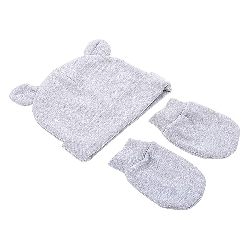VANZACK Newborn Baby Hat Set Cotton Hat Socks and Gloves Kit Anti-scratch Comfortable Breathable for Baby Shower