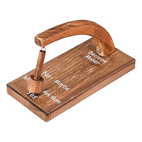 Decision Maker, Wooden Creative Oscillating Magnetic Selector, Magnetic Wobbler, Swing The Pendulum and Find The Answer to Your Question! (- #-2)