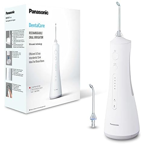 Panasonic Ultra Sonic EW1511 Munddusche (elektrisch, Zahnzwischenraumreinigung, integrierte Ladestation) weiß Cover