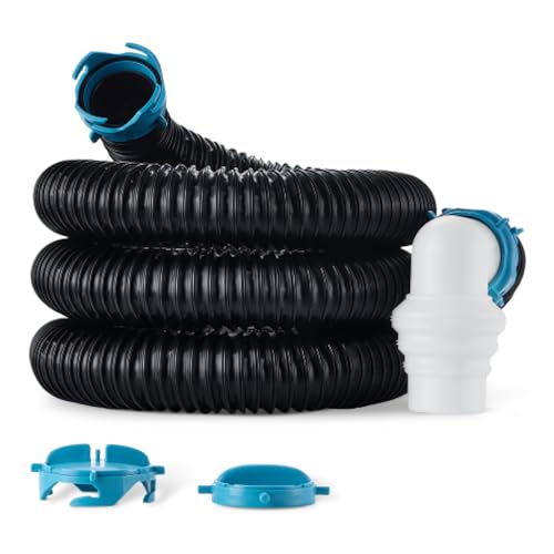 Amazon Basics RV Sewer Hose Kit, 15 ft, Black