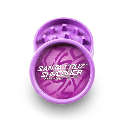 Santa Cruz Shredder Grinder for Herbs Knurled Top for Stronger Grip...