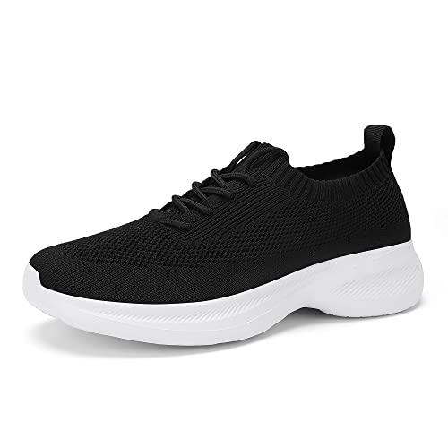 Image of Casbeam Mens Running Shoes Comfortable Lightweight Breathable Walking Shoes Lace-up Shoes Mesh Workout Casual Sports Shoes
