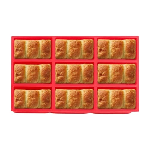 Moldes de Silicona,Moldes de Silicona para Hornear | Molde de 9 cavidades | Molde antiadherente pequeño, molde para hornear, pastel y carne