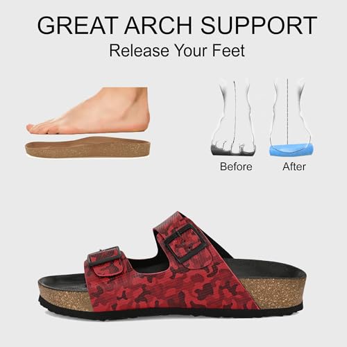 Image of Centrino Men's Berkin-Style Slip-On Sandals | Open Toe Design | Soft PU Footbed | Lightweight & Comfortable | Arch Support | On-Grip Sole | Casual Outdoor Wear (9213)