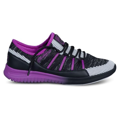 KR Strikeforce Jazz Black/Purple Lightweight Women's Bowling Shoe with Comfort Fit Technology3