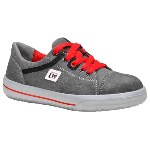 ELTEN Vintage Lady Low ESD S3 Damen Sicherheitsschuhe, Arbeitsschuhe, Damen-Sicherheitshalbschuh, Zertifiziert nach EN ISO 20345 : S3, Stahlkappe (Grau), EU 35