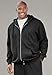 KingSize Men's Big & Tall Fleece Zip-front Hoodie Jacket - 2XL, Heather Charcoal