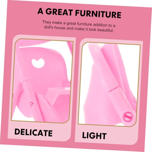 FUNNETOYU 4 Stück Teiliges Mini Babywagen aus Abs Kunststoff Farbenfrohes Rollenspiel Zubehör für Pädagogisches Puppenwagen Modell für Eltern Junge Mädchen Interaktion – Bild 7