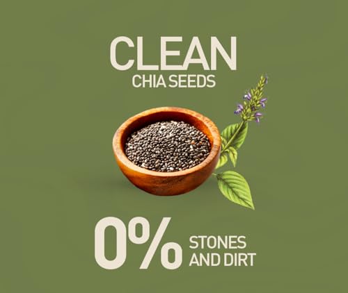 Image of Nourish Organics Chia Seeds 500g | 100% Certified Organic | Seeds for Weight Management & Healthy Digestion | High in Omega-3, Fiber & Protein | Rich in Calcium & Antioxidants | Gluten-Free, Vegan Superfood | Ideal for Weight Loss, Smoothies, Baking, Breakfast Bowls & Healthy Snacks