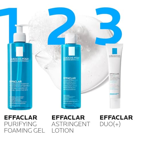 Image of La Roche-Posay Effaclar Foaming Gel Cleanser for Oily Skin | Face wash for oily skin with zinc pidolate to remove excess oil & shine. Alcohol free, oil free & sensitive skin tested.