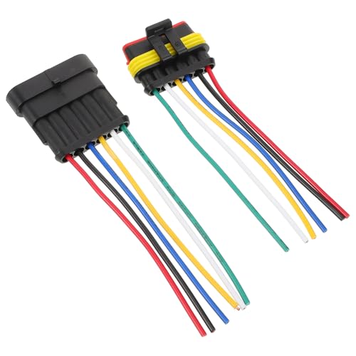 HIAKDOFT 防水カプラー 極 車用オス メスプラグコネクター 配線付き 安定接続 車載電気機器対応