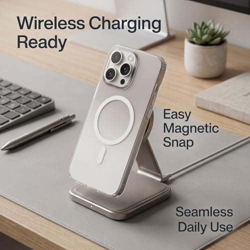 Image of amazon basics Paper Luxury Thin Case Cover for iPhone 16 Pro | Matte Finish | Gradient Case, Shaded Color | Compatible with magsafe | (Black White, iPhone 16 Pro)