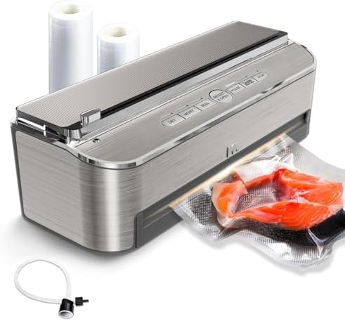 Mesliese Vacuum Sealer Machine, 85kPa 120W Automatic Food Sealer,...