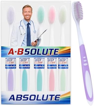 Travel Toothbrushes 12 Pack, Soft Bristle Manual Brushes for Adults & Kids image 2