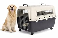 hundebox Auto - transportbox Hund - Flamingo Fomad dunkelgrau - XL 60 x 90 x 68,5 cm - robuster Kunststoff - Metalltür - Sicherheitsverschluss - 2 Tragegriffe