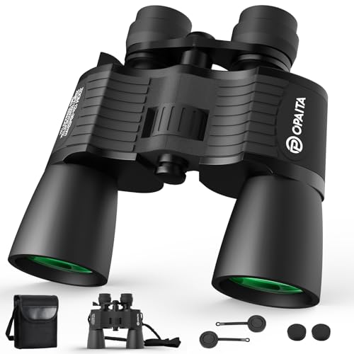 Prismáticos de 12-36 x 52 para adultos de alta potencia – Prismáticos Opaita Zoom con visión clara de poca luz para caza – Binoculares HD para observación de aves, observación de estrellas, cruceros,