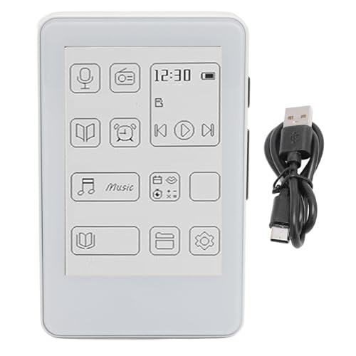 Reproductor de Música Lector de Libros Electrónicos de Pantalla HD de 2.7 Pulgadas, Reproductor de Música Mp3 Portátil con Pantalla Táctil de Tinta, 5.0 HiFi Sound Typec