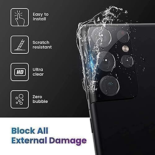 Image of Pack 1- Back Camera Glass Protector Compatible with OnePlus N6 5G [3D Premium] Camera Glass Protector (Black)