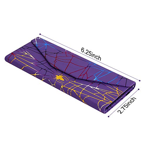 Image of 2 Pack Triangle Foldable Glasses Case Portable Magnetic Closure PU Leather Hard Shell Medium Size