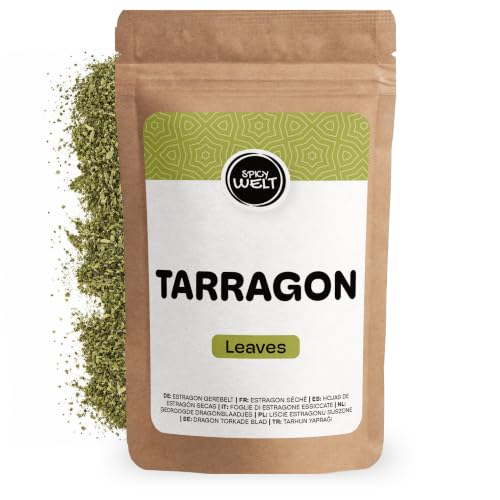 Spicy Welt Dragoncello Essiccato (250g) – Foglie di Estragone per Pollo, Pesce, Salse e Insalate | Gusto Fresco e Aniceto | 100% Naturale, Senza Additivi