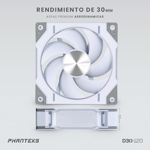 D30 PWM Regular Airflow D-RGB Lüfter, confezione da 3-120 mm, bianco - Mouse gaming - Immagine 5