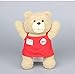 MMTY Teddy Bear Ted Plush 25Cm with Red Cloth Kids Ted Plush Toy Stuffed Animals Kids Gift